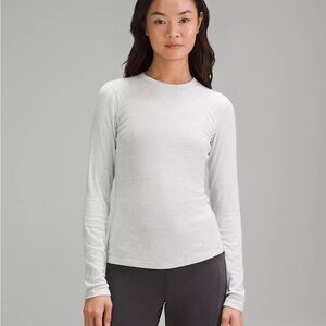 Lululemon Hold Tight Long Sleeve - Heathered Core Ultra Light Grey